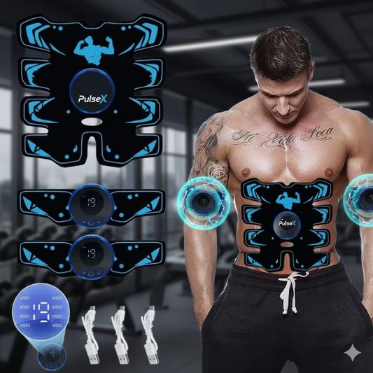 PulseX™ Électrostimulateur EMS 3-en-1 | Abdos + Biceps